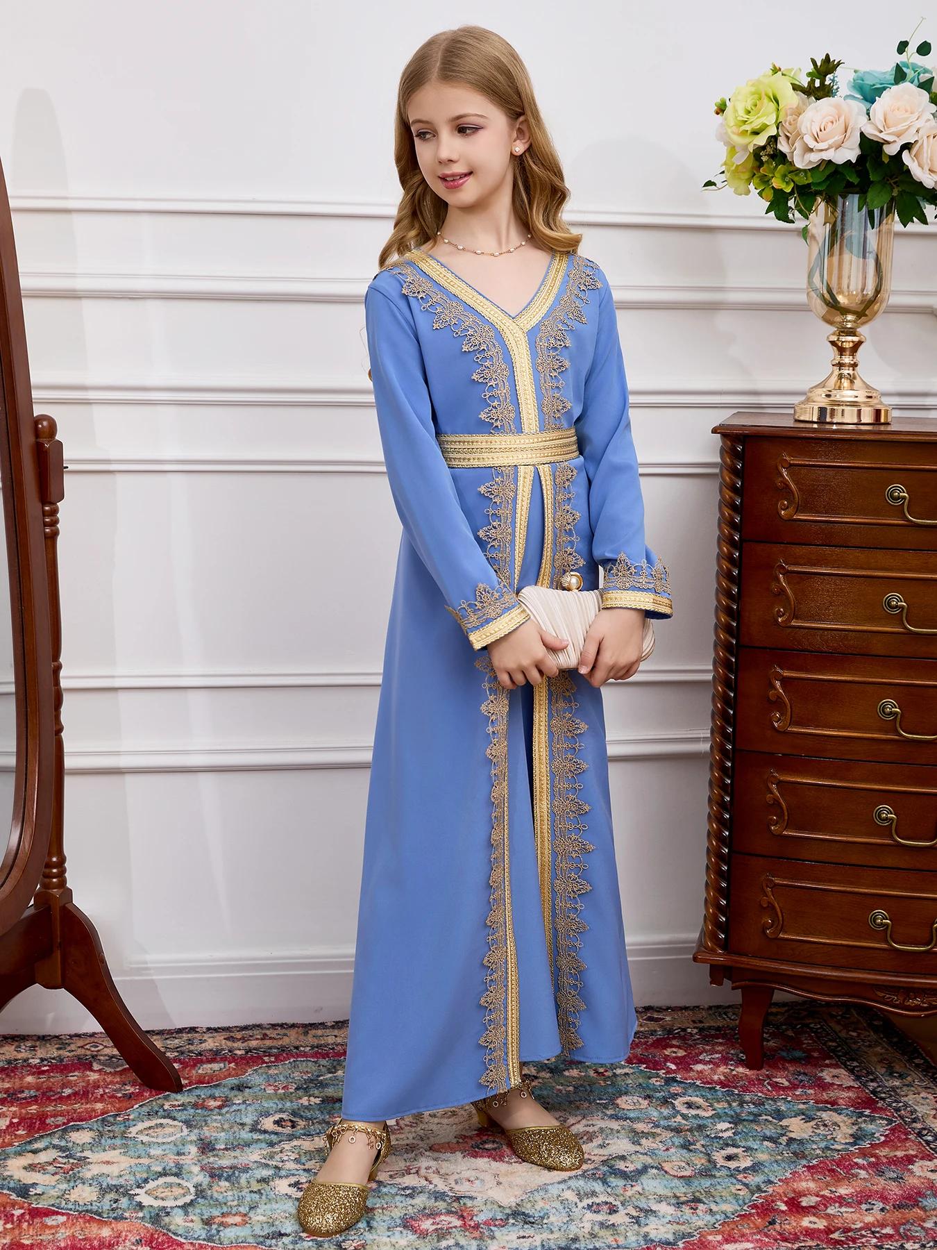 Robe de prière du moyen-orient pour filles, Abaya musulmane à capuche, robes arabes modestes islamiq