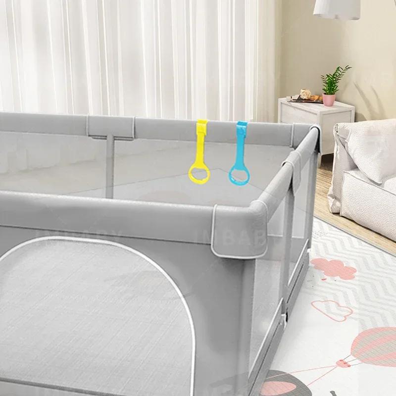 IMBABY Parc pour bébé Gris Clôture d'activité pour bébé Grand aire de jeux pour bébé Activités de sé