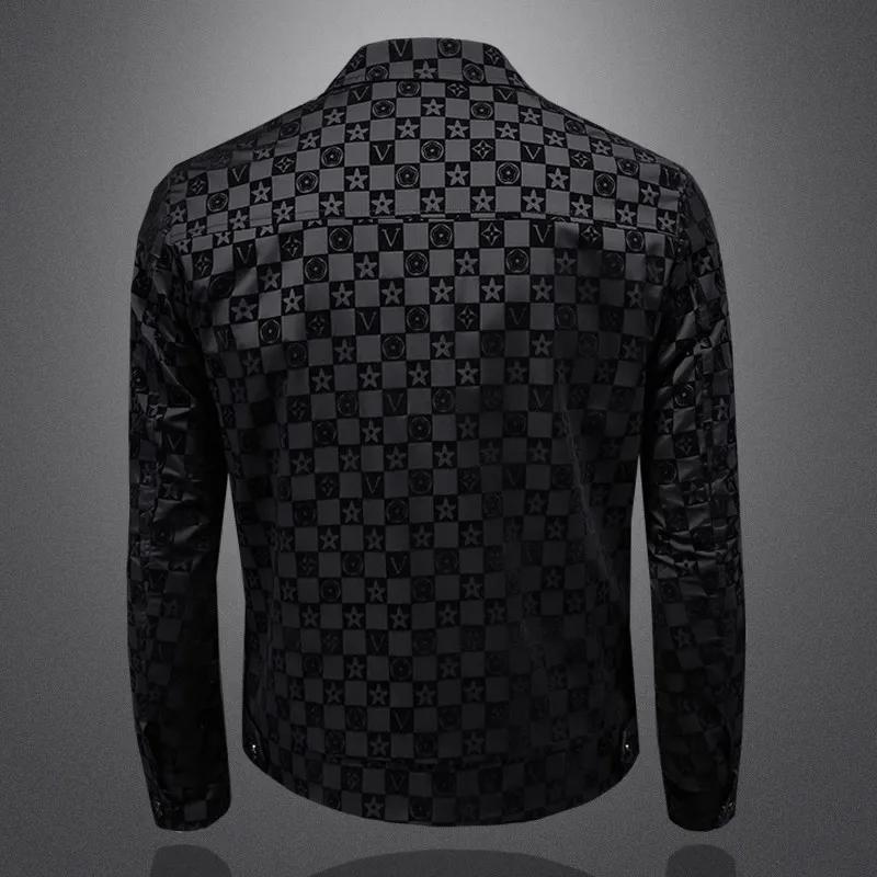 Veste à revers à fleurs foncées pour hommes, grande taille, coupe cintrée, décontractée, tendance, b