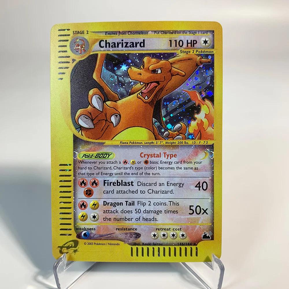 Charizard Pokemon cartes brillant Charizard holographique Charizard Ex GX VMX loisirs Collection Rar