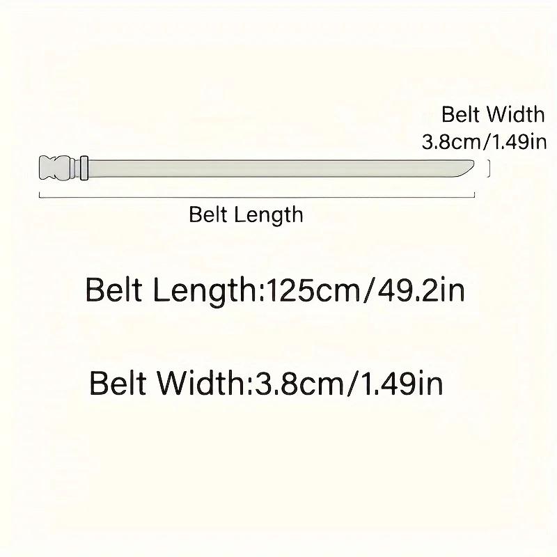 Ceinture à boucle en Nylon tressé pour hommes, légère et respirante, 125cm, pour les déplacements qu