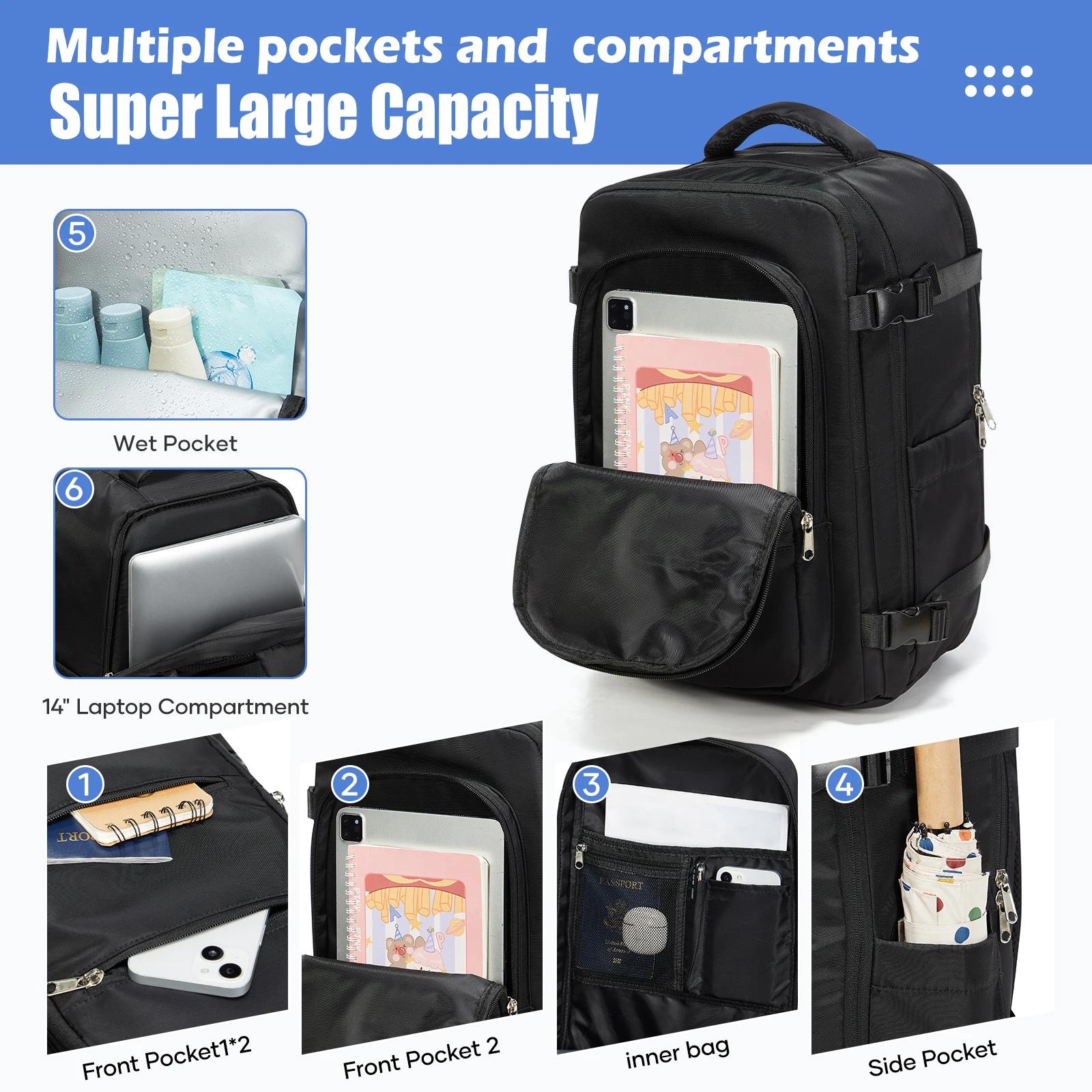 Avion Wizzair 40x30x20 sac à dos Air sous vide Compression sac à dos hommes sac à dos voyage cabine 