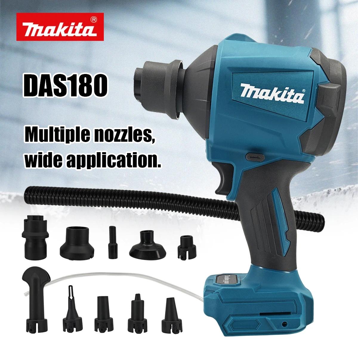Souffleur d'air sans fil Makita DAS180 18V, machine multifonction pour dépoussiérer avec buse, pisto