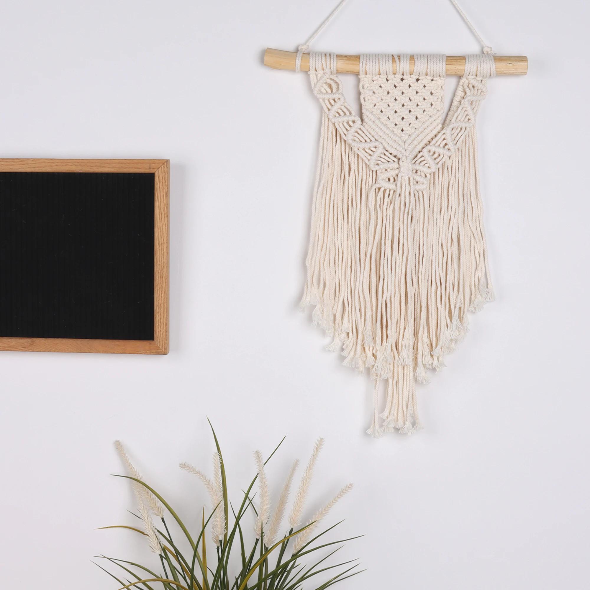 Macramé tissé tenture murale Boho maison Chic bohème géométrique Art décor beau appartement dortoir 