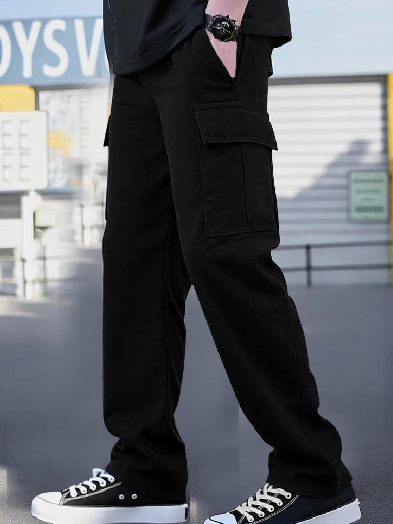 Salopettes pour garçons, pantalons pour garçons, pantalons amples pour enfants de taille moyenne et 
