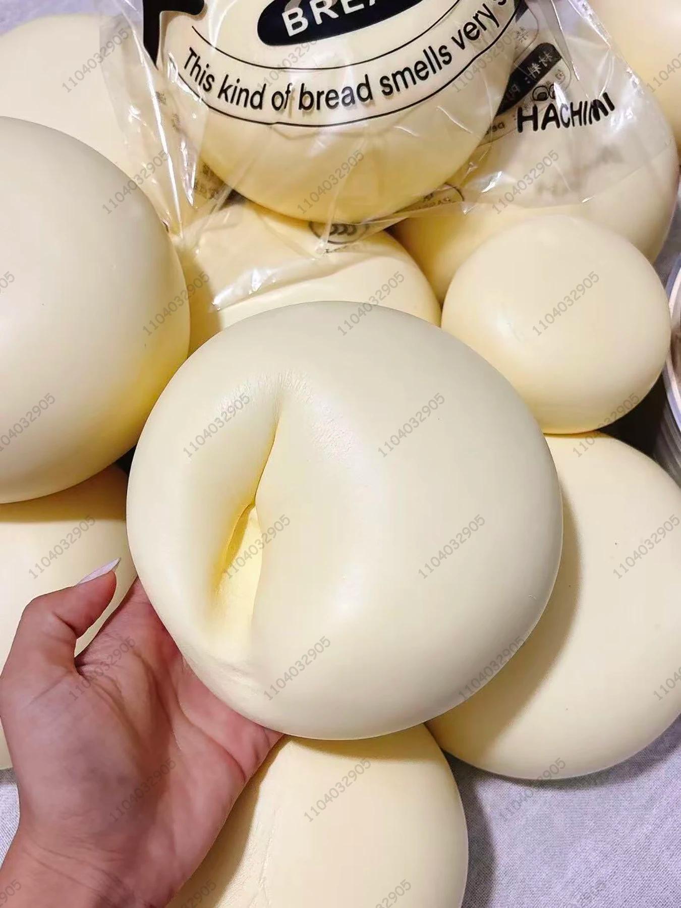 Squishy simulé Super grand chignon de lait Fidget jouets humide lente montée Antistress presser joue