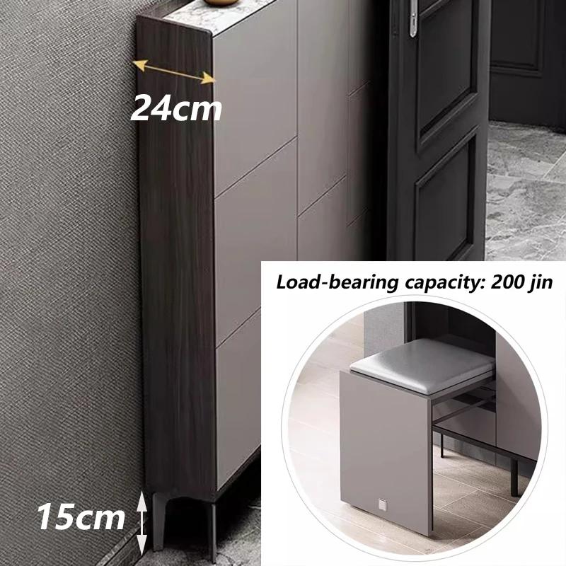 Étagère de rangement grandes armoires à chaussures derrière la porte armoires à chaussures moderne d