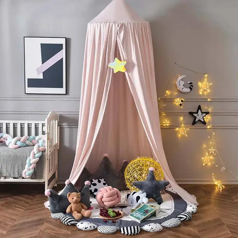 Rideau de lit breton nordique pour enfants, 23 couleurs, moustiquaire, lit de jeu suspendu sur le de