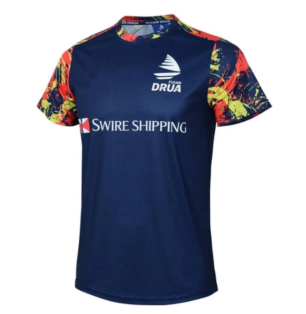 Nouveau 2025 3d T-Shirt Fidji 7s Rugby chemise Fidji Drua Rugby Jersey vêtements d'entraînement haut