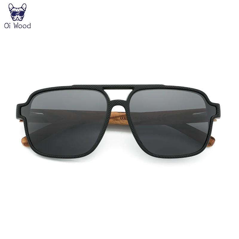 Oi bois lunettes de soleil pour hommes bois lunettes de soleil homme lunettes lunettes polarisantes 