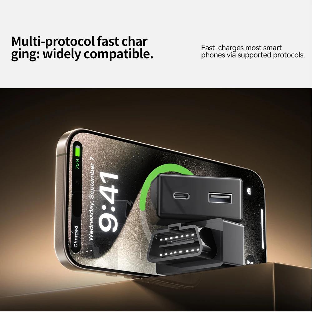 YZ pour Tesla modèle 3 Y YL X S Highland Juniper 2019-2026 adaptateur OBD charge pour Tesla Carobd2 