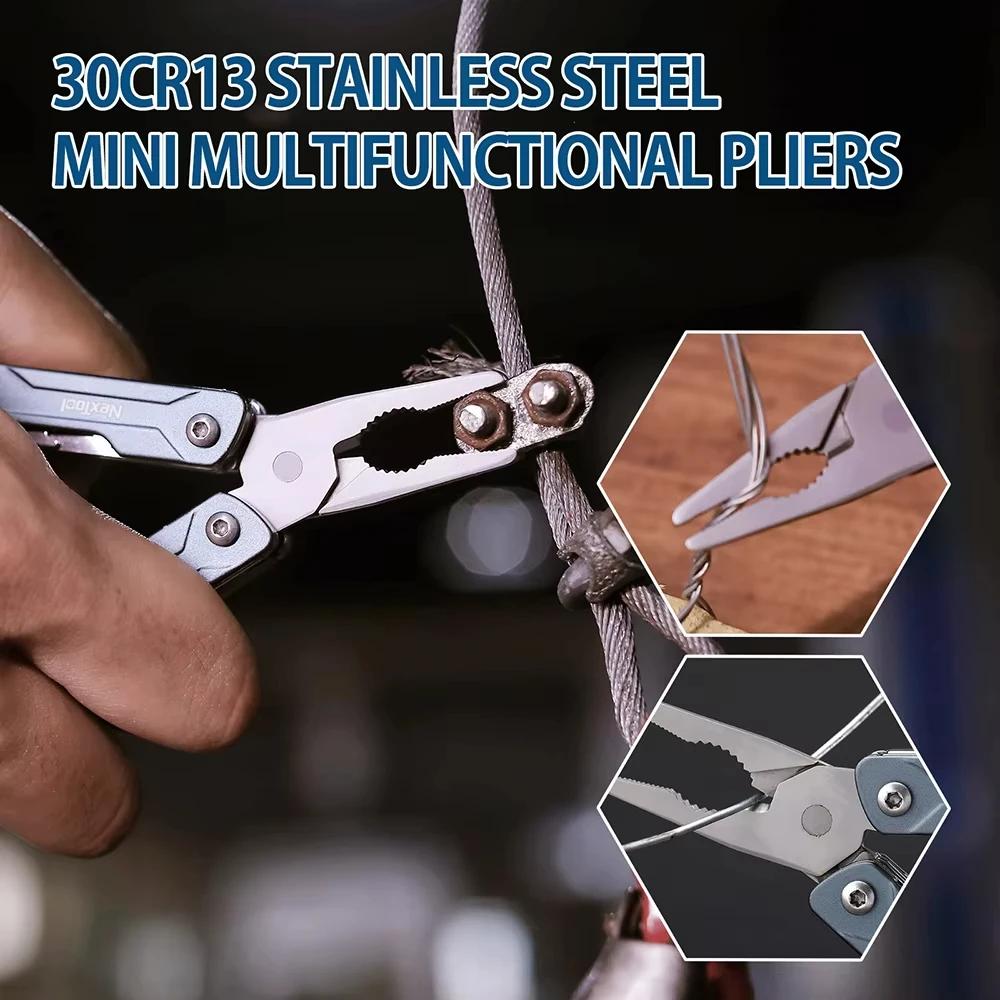 NexTool S11 11 en 1 Mini pince à marin multi-outils couteau de poche outils pliants coupe-fil extéri