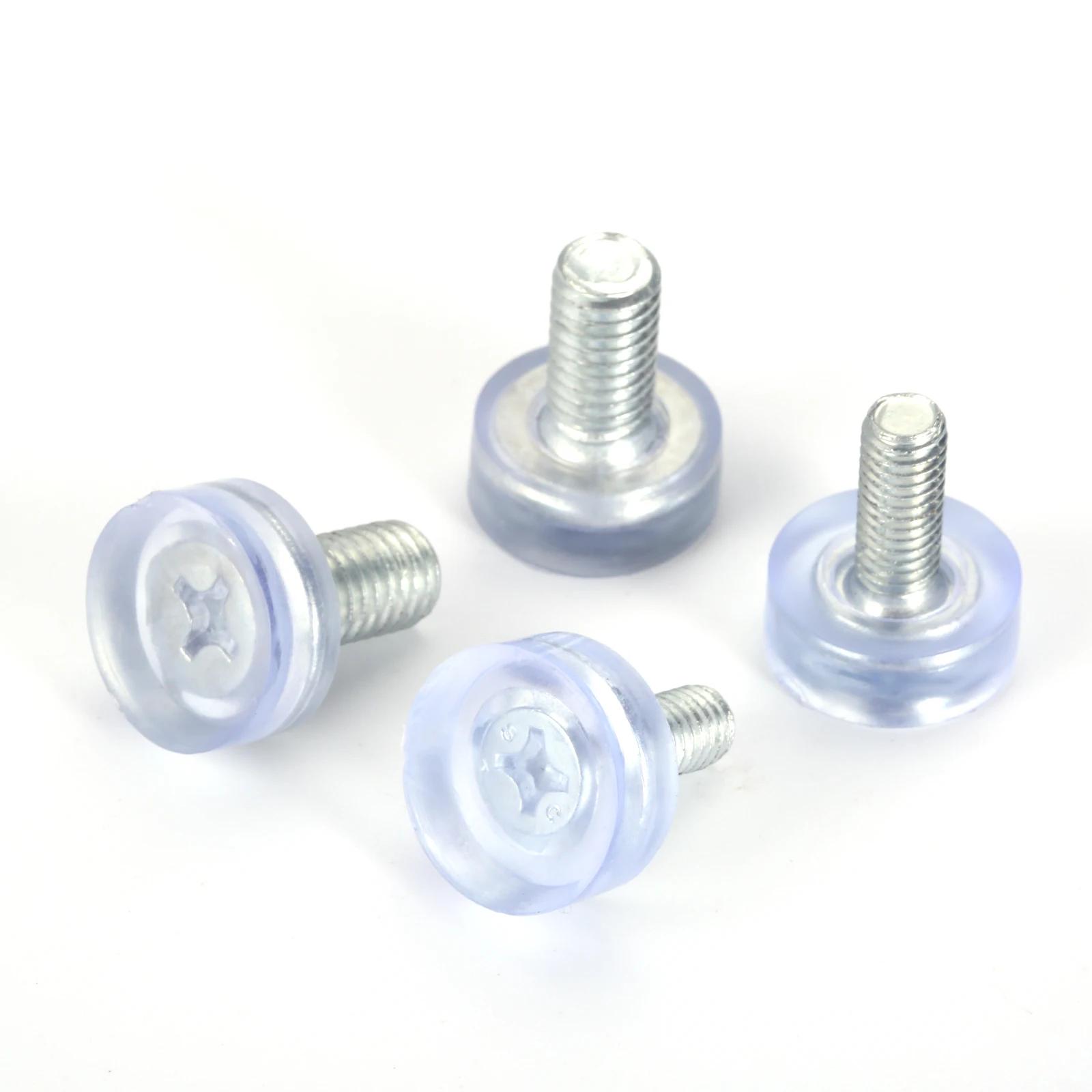 Pied de meuble réglable M6/M8 x 18mm, 10 pièces, vis de protection pour sol