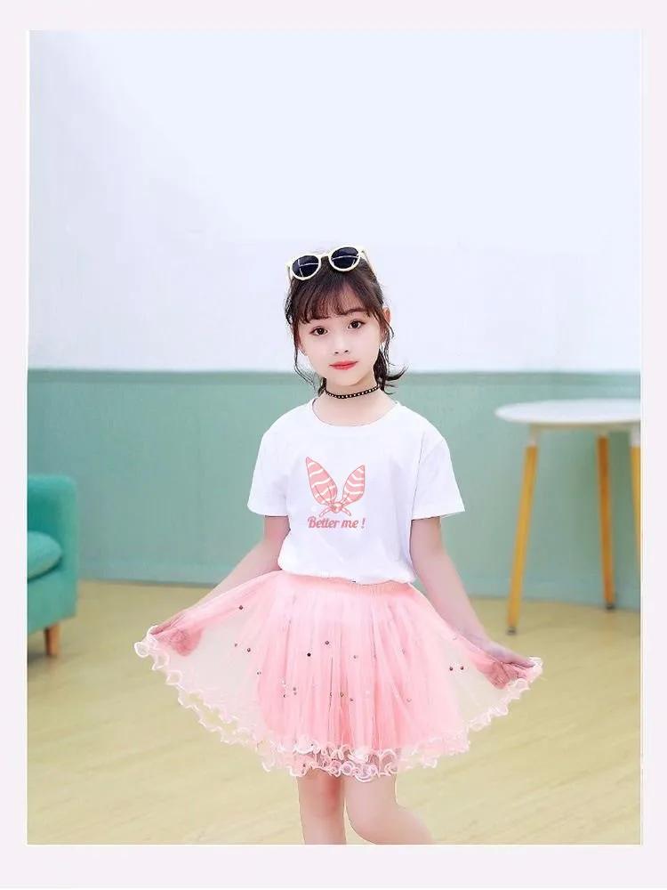 Bébé filles Tutu jupe moelleuse enfant en bas âge princesse Ballet danse Tulle maille jupe enfants g