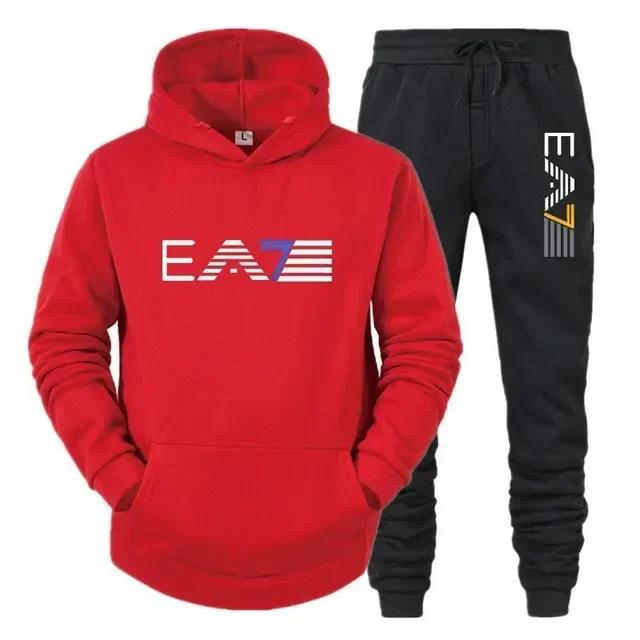 Ensemble de vêtements de sport pour hommes, ensemble deux pièces + pantalon à la mode et décontracté