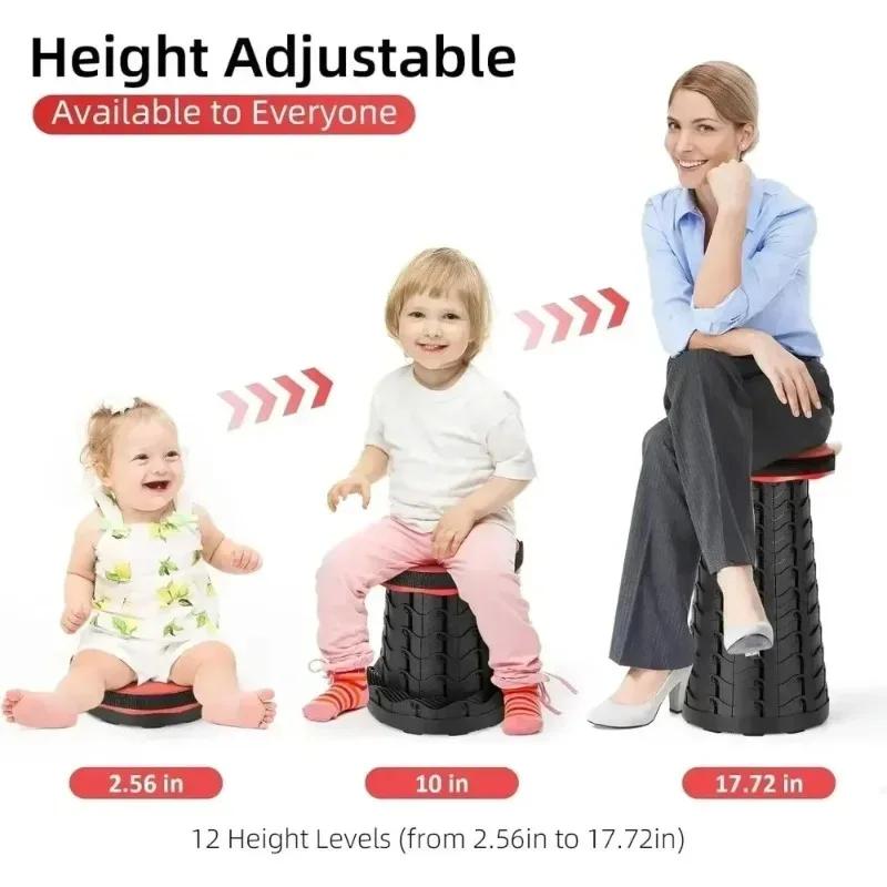 Nouveau tabouret pliant tabouret télescopique chaise extérieure portable petit banc tabouret de camp