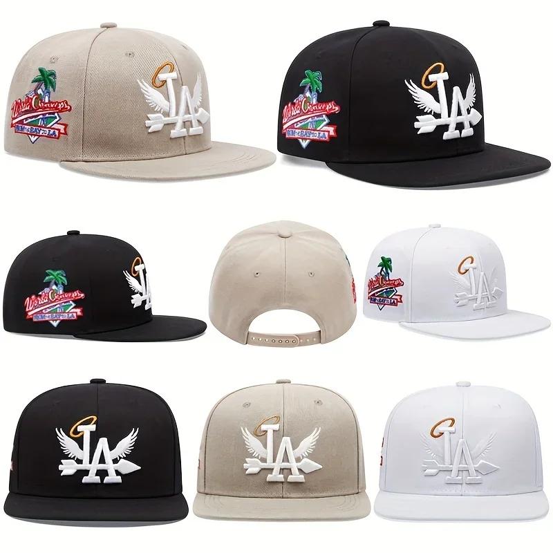 1/2/3/4 pièces mode unisexe LA broderie casquettes de Baseball Los Angeles chapeau de relance ailes 