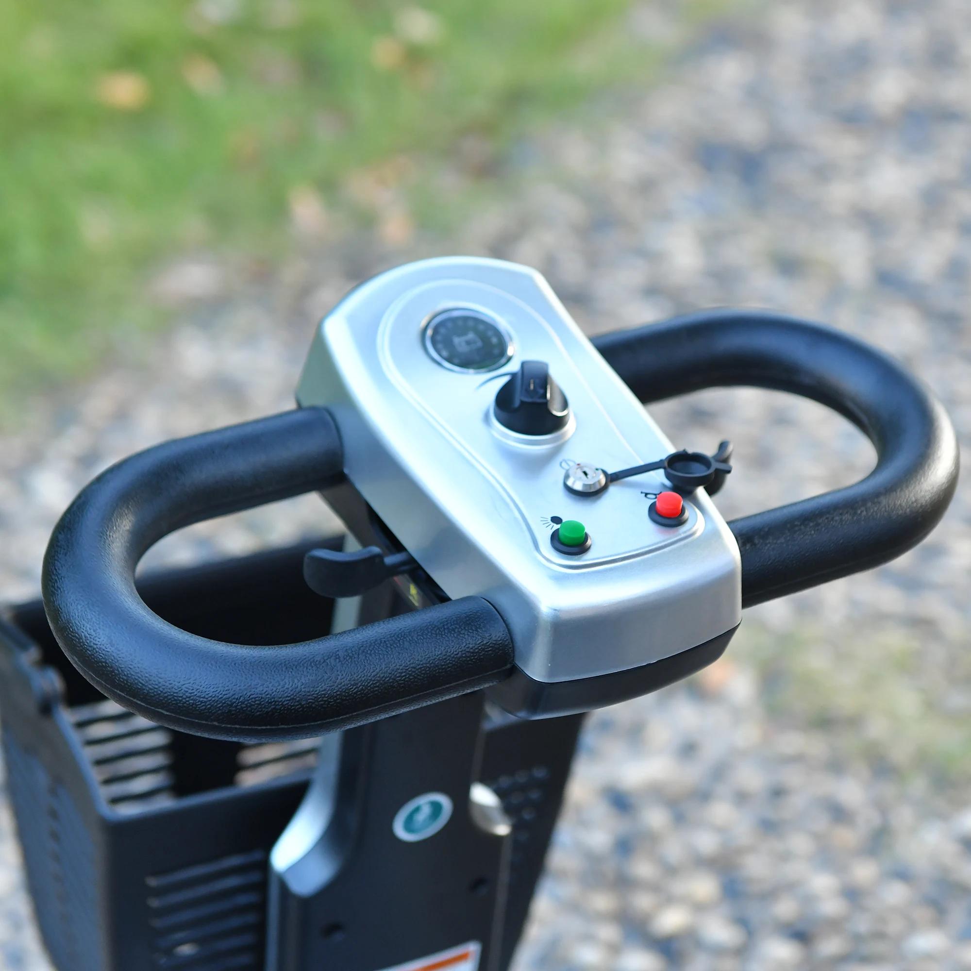 Trottinette de mobilité électrique pliable, 4 roues, personnes handicapées, adultes, personnes âgées
