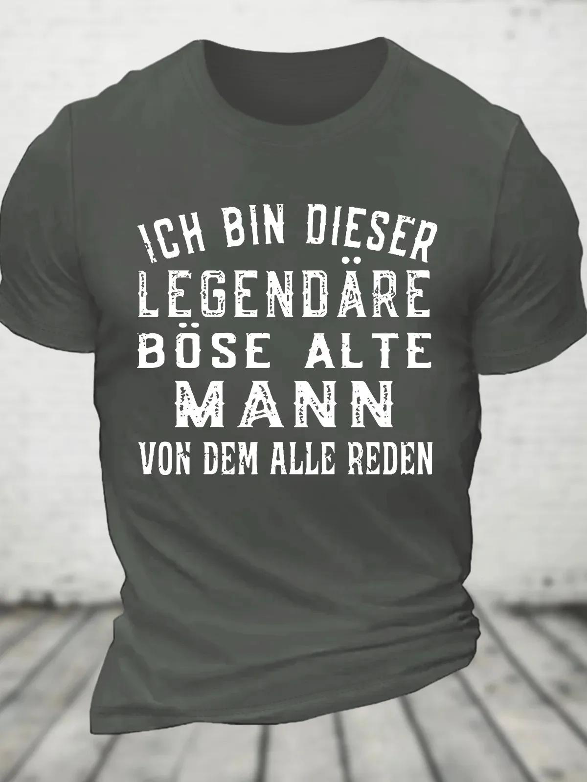 T-shirt en coton Ich Bin Dieser ATIONS, T-shirt fin pour les hommes
