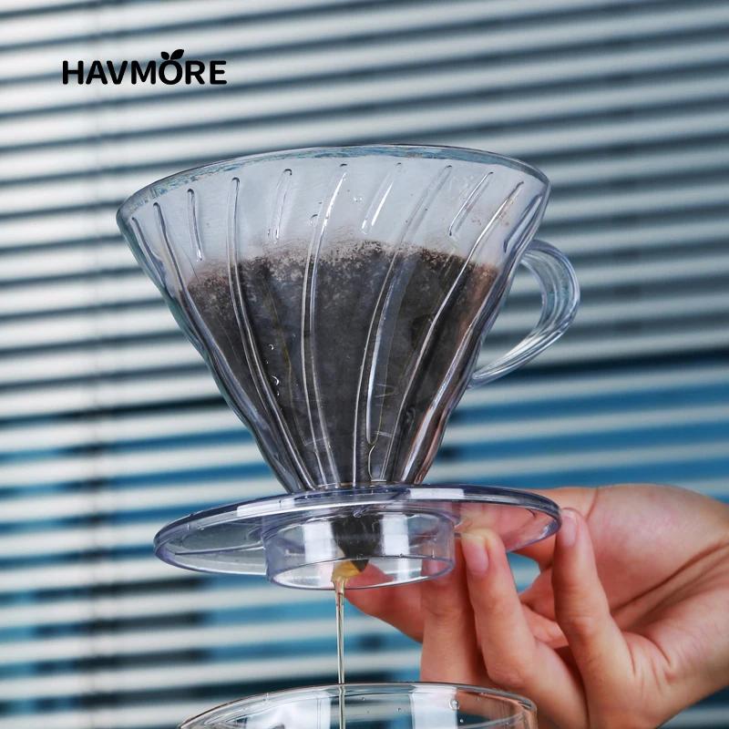 Filtre à café en résine goutteur de café réutilisable, pour verser sur le café Barista, brassage de 