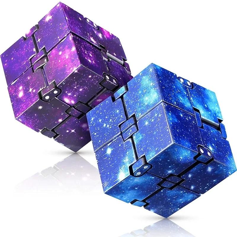 Extron-Jouet Anti-Stress pour Enfant, Cube, Flip, Tdh, Anlande, Puzzle, Magique, Doigt, Fidget, Mm, 