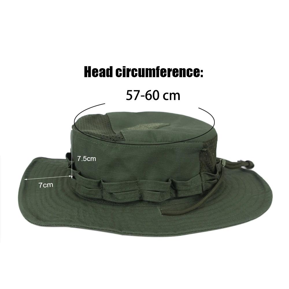 Chapeau Boonie camouflage pour hommes, 1 pièce/5 pièces, protection solaire, seau respirant, randonn