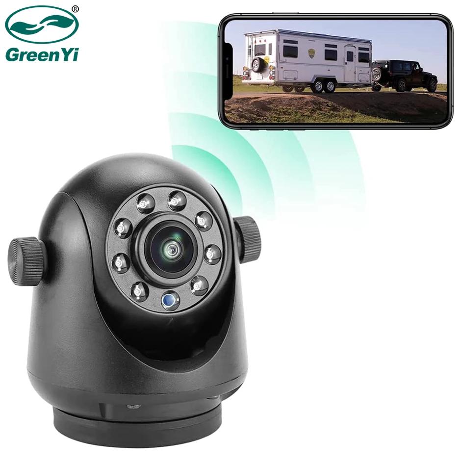 GreenYi-Caméra de recul sans fil à attelage magnétique, WiFi 5G, vision nocturne, aste, remorque, ca
