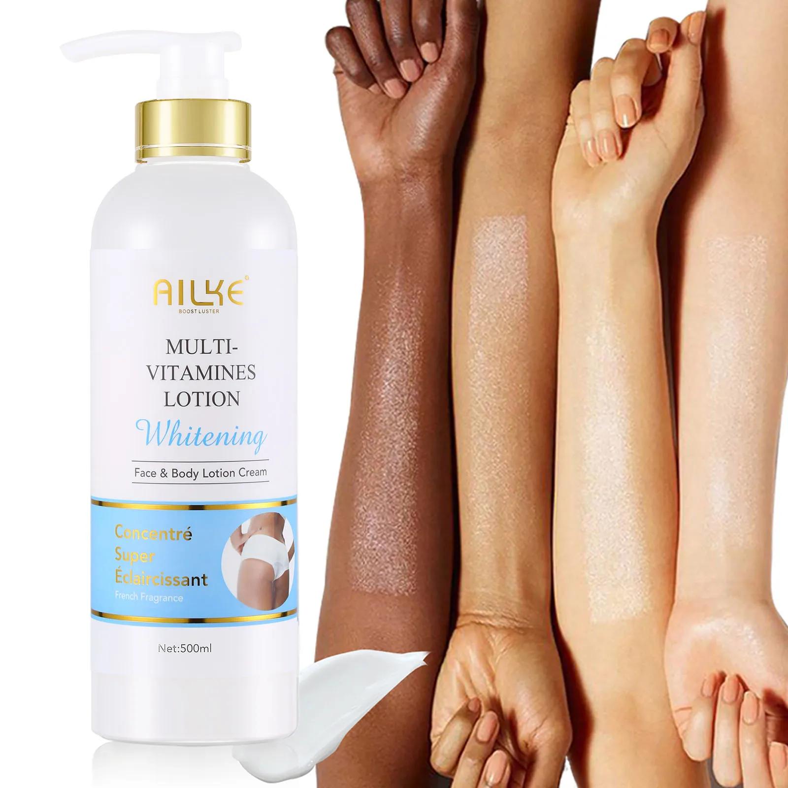 Lotion corporelle multi-vitaminée AILKE, éclaircit, illumine, élimine les taches brunes, l'hyperpigm