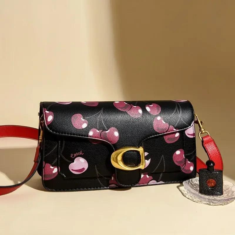 Sac à langer en cuir pleine fleur de qualité supérieure, modèle Cherry Mini carré, élégant, luxueux 
