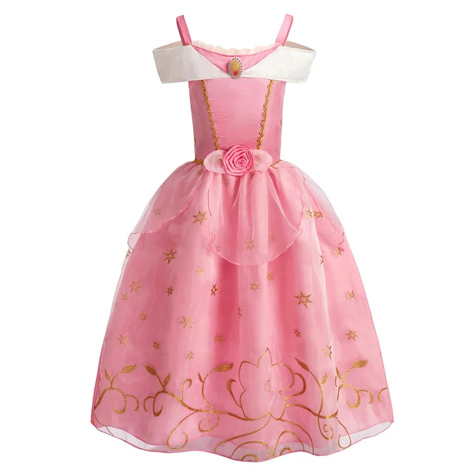 Déguisement d'halloween pour enfants, aurore cendrillon, princesse Disney, déguisement de Festival, 