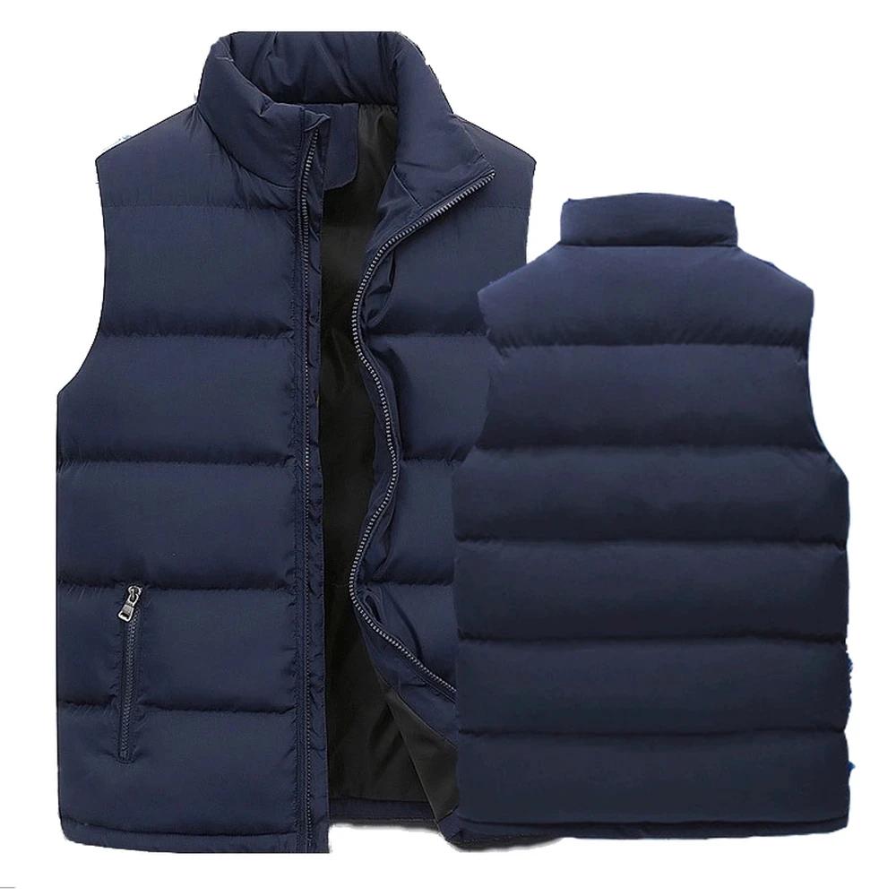 GlaJacket-Veste à col montant pour homme, manteau à fermeture éclair imperméable, gilet décontracté,