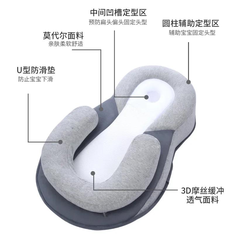 Oreiller Anti-reflux pour nouveau-nés - Pente ergonomique pour alimentation et sommeil sécurisé