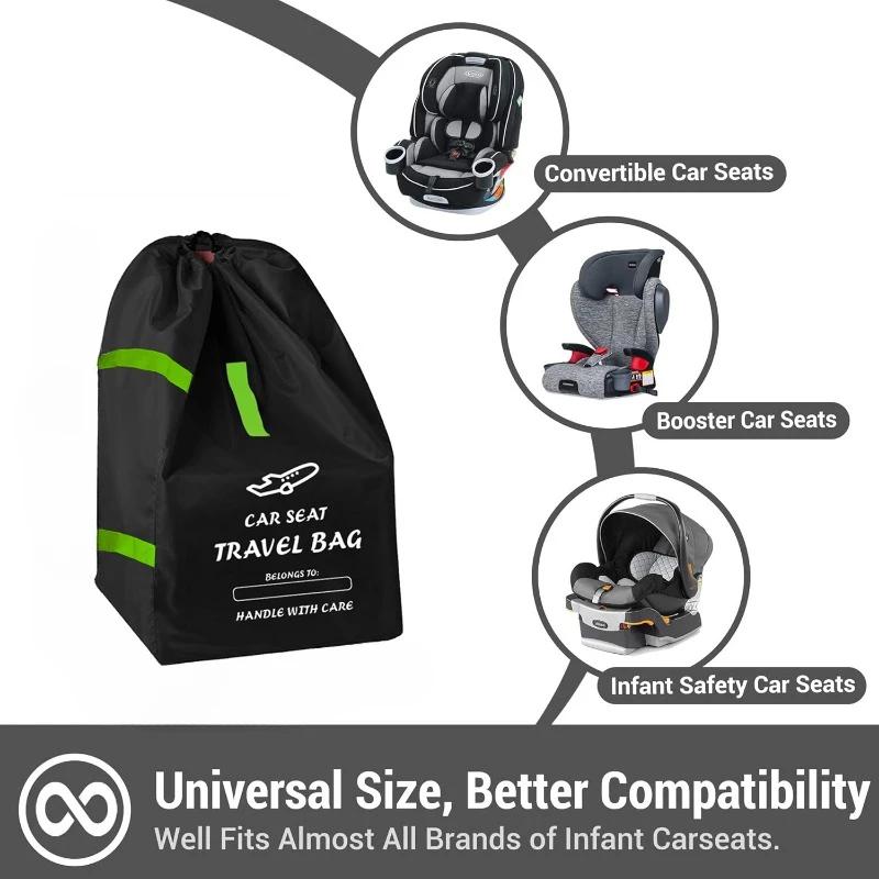 Sac à poussière universel pour poussette de bébé, sac de voyage pour landau avec ceinture initiée, a