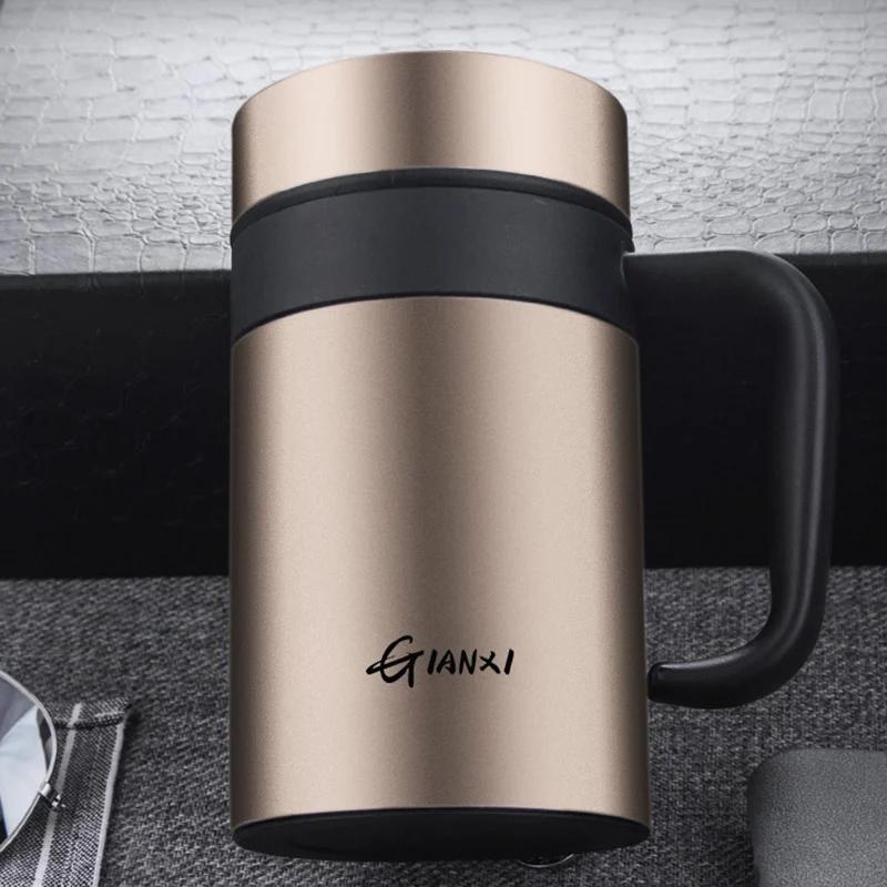 Flacon à vide de grande capacité en acier inoxydable, tasse de conservation de la chaleur, tasse iso