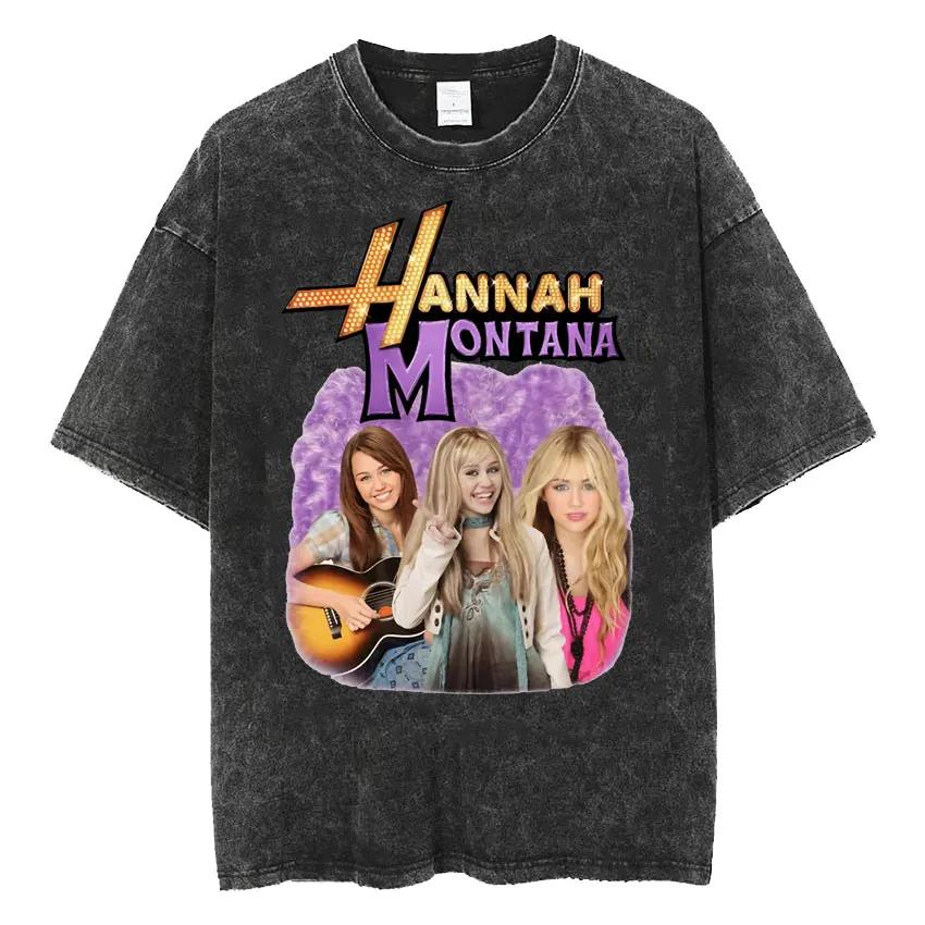 Vêtements pour hommes t-shirt lavé graphique T-Shirts hommes t-shirt pour hommes Ropa Hombre Miley C