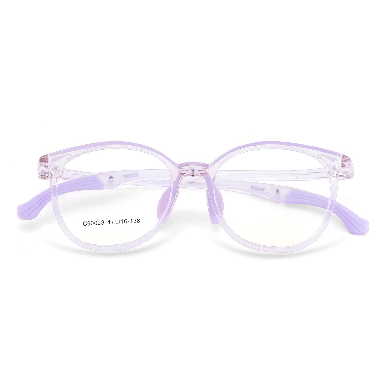 Xbora – lunettes TR90 pour garçons et filles, monture ovale, branches confortables, Anti-lumière ble