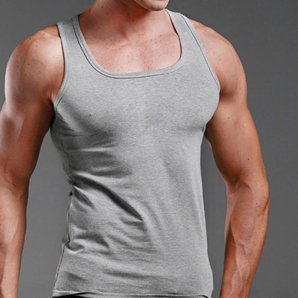 Été solide col carré débardeur coton noir blanc gris femmes hommes grande taille vêtements débardeur