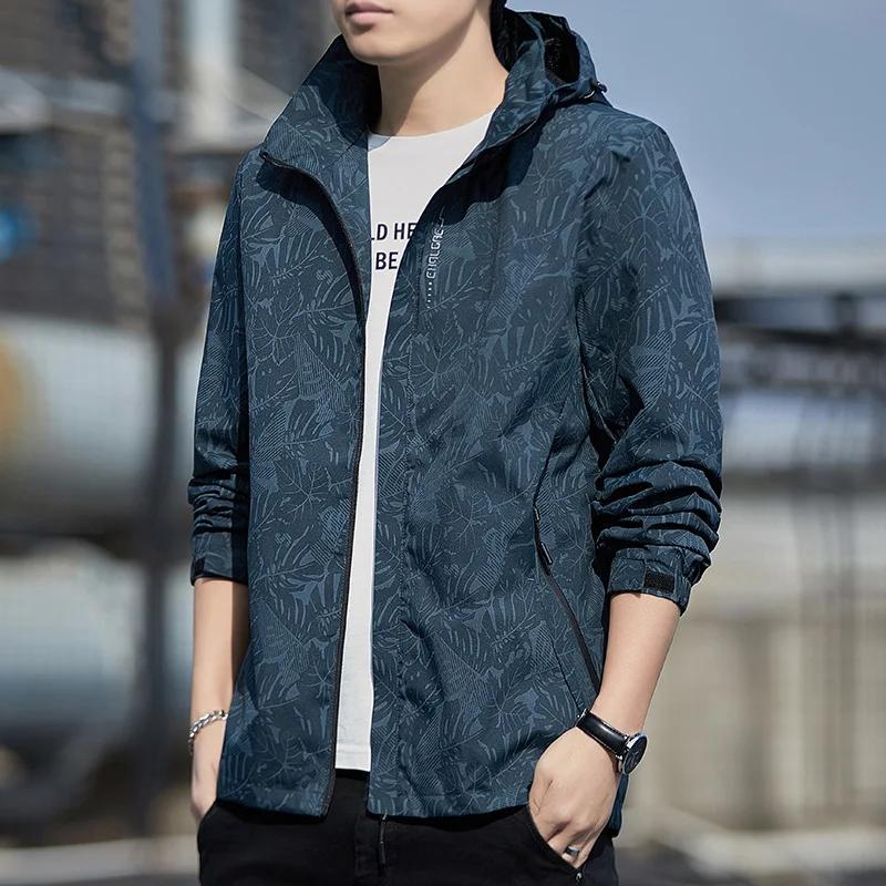 Veste coupe-vent imprimée tendance pour homme, nouvelle collection printemps-automne 2026, décontrac