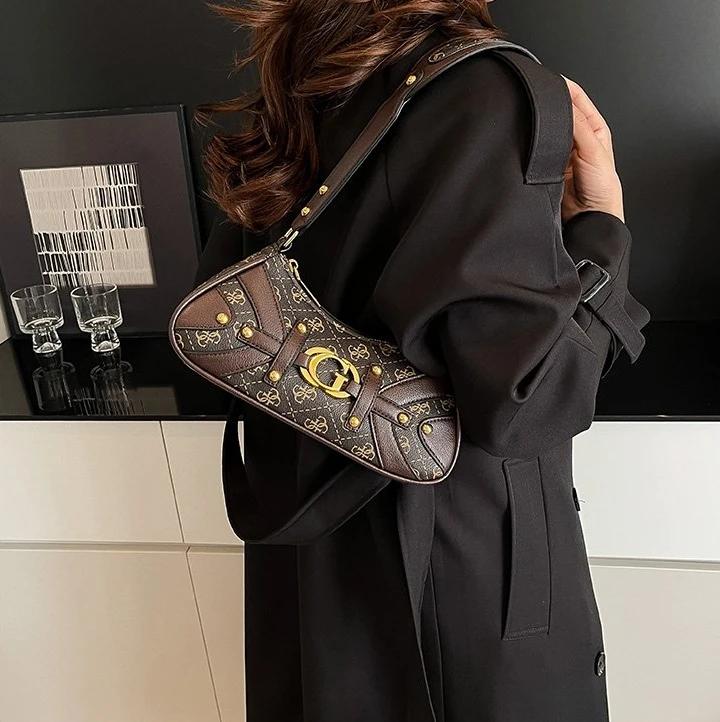 Sac fourre-tout simple et élégant pour femme, sac à bandoulière en cuir de créateur, sac à épaule te