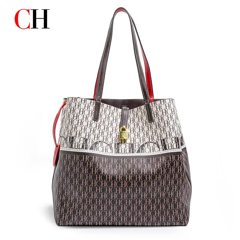 CH – sac à main de banlieue de grande capacité pour femmes, Design imprimé Unique, Style atmosphère 