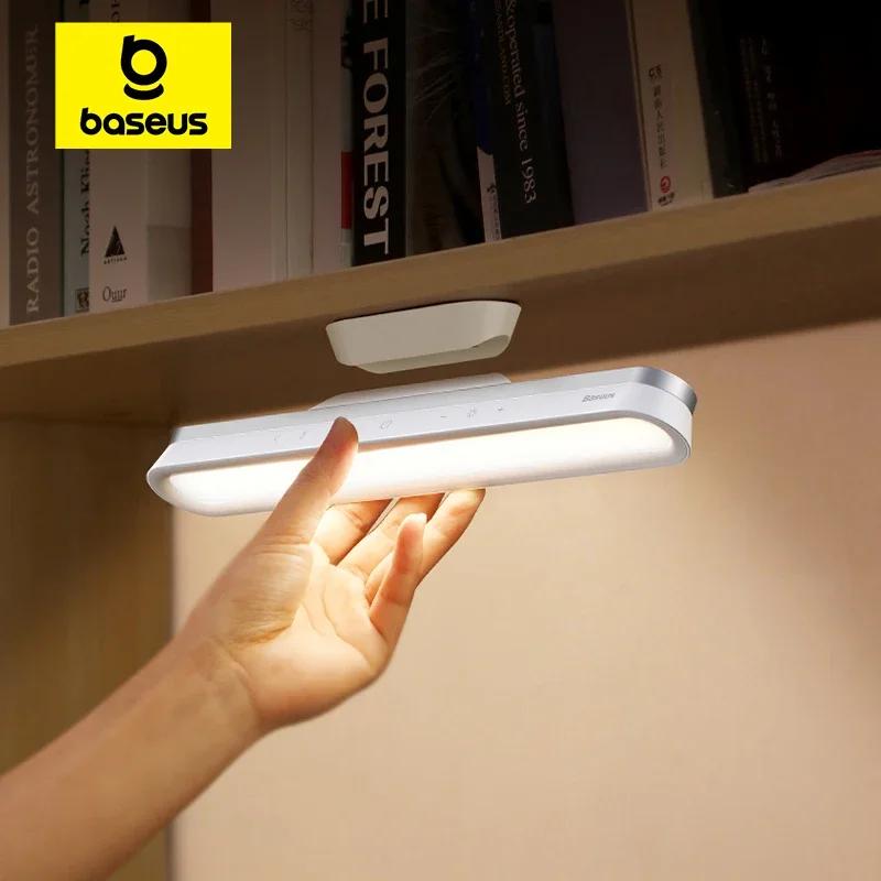 Baseus lampe de bureau magnétique suspendue lampe de Table LED rechargeable gradation continue armoi