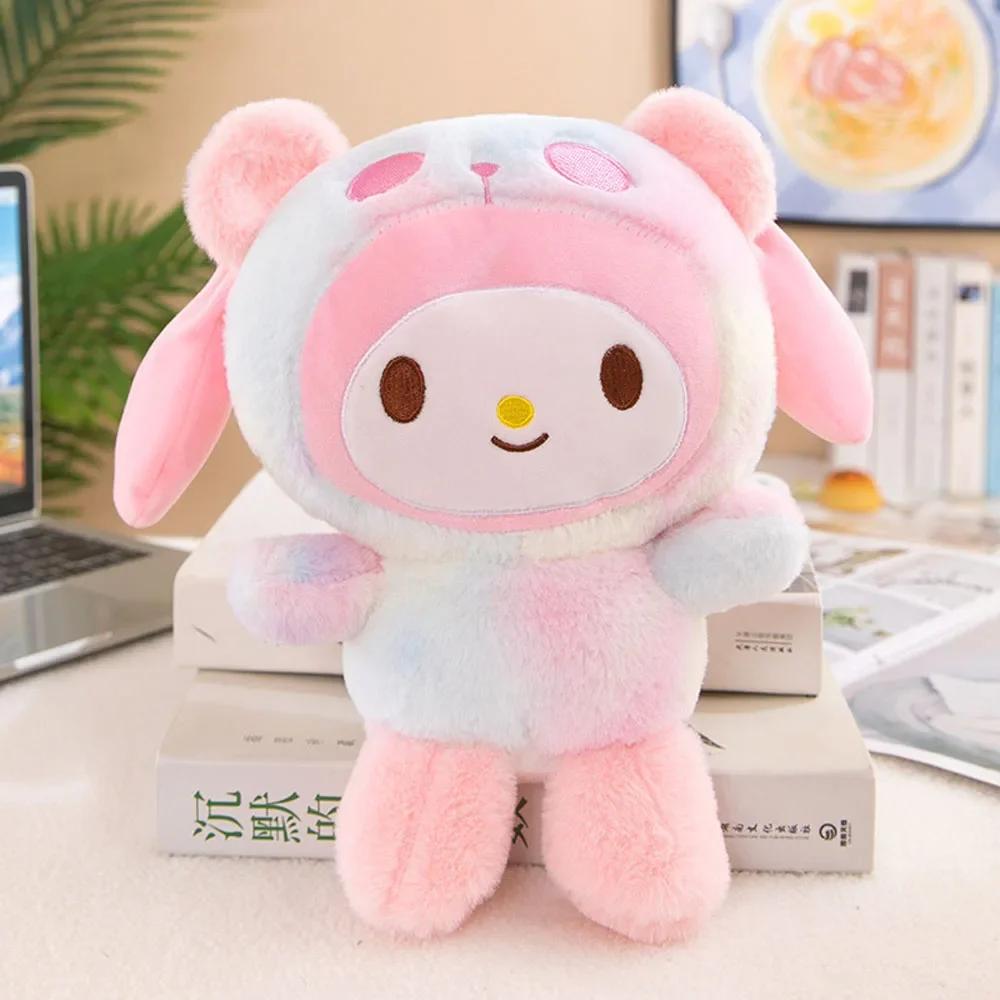 25CM Kawaii Sanrio peluche Hello Kitty cannelle Kuromi Pochacco peluche poupée dessin animé mignon j