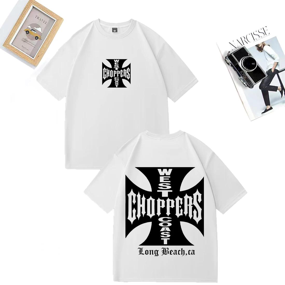 Chemise Paul Walker West Coast Choppers pour hommes et femmes, t-shirt vintage ample en coton à manc