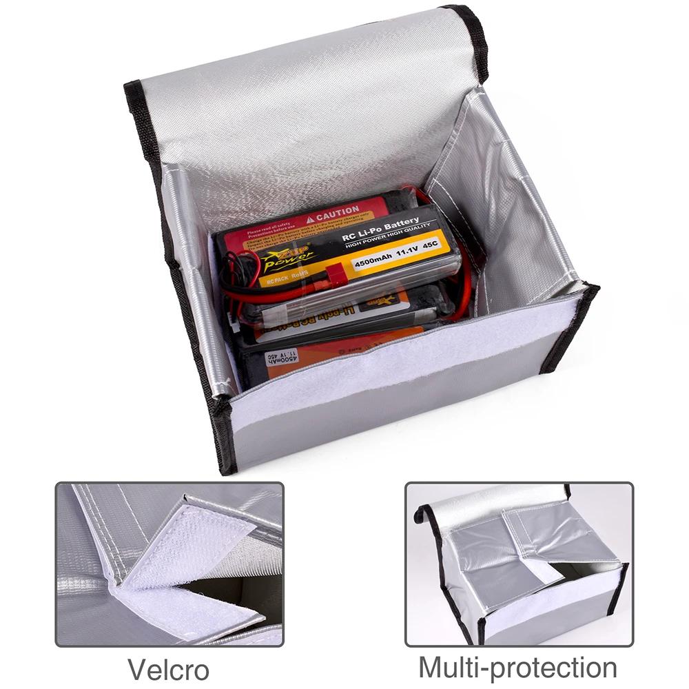 Lipo garde sac de sécurité ignifuge antidéflagrant Portable Lipo sac de sécurité 215*115*155mm pour 