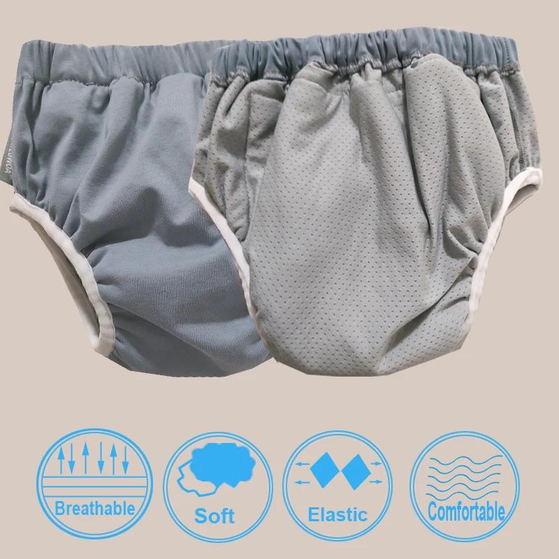 Couche-culotte en tissu lavable pour enfants, 10-45KG, pantalon d'entraînement, couches imperméables