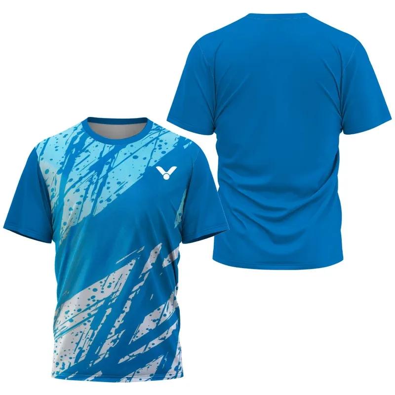 T-shirt respirant de badminton et de tennis, vêtements de sport à la mode pour hommes, haut pour hom