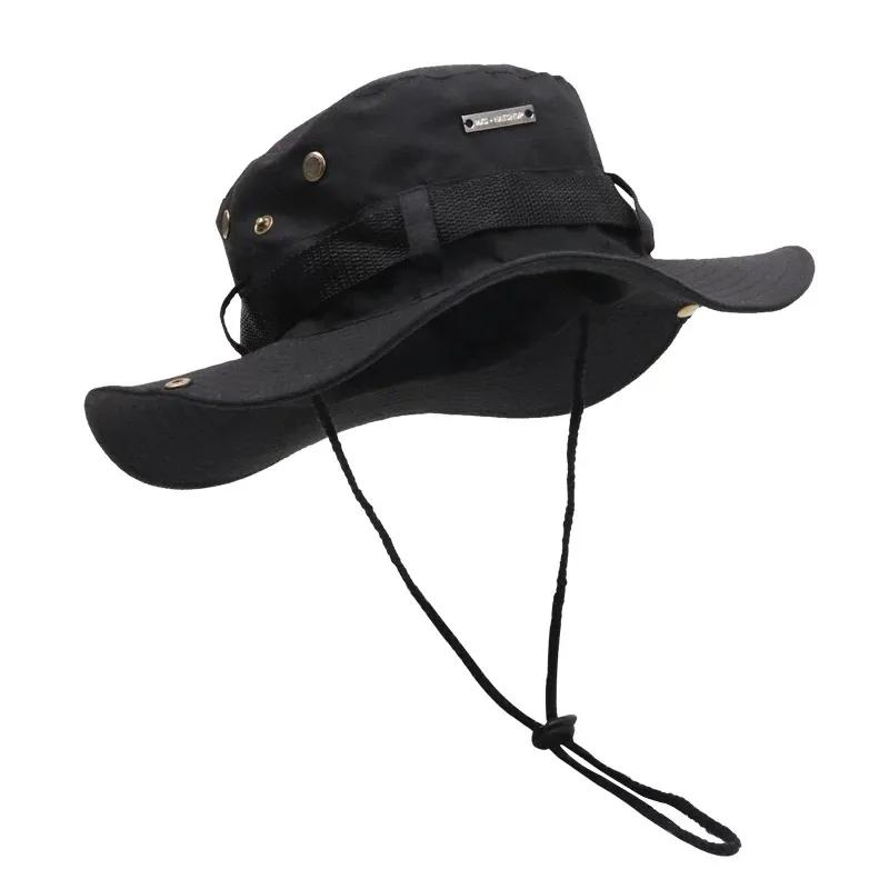 Été nouveau chapeau seau pour hommes casquette de pêcheur pêche en plein air parasol grand bord Pana