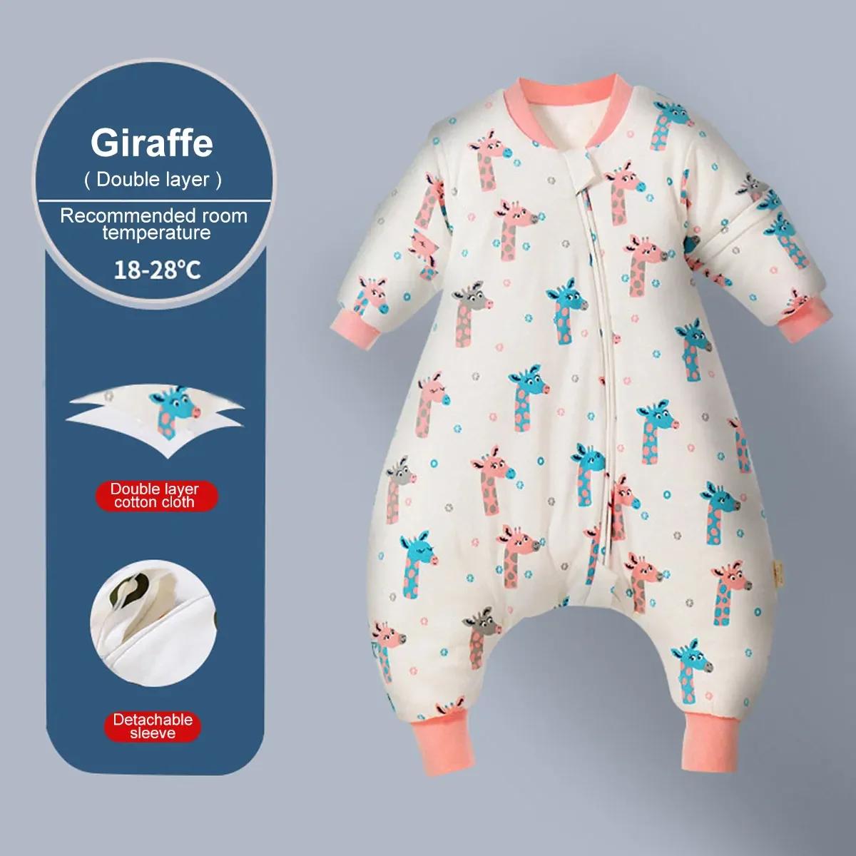 Sac de couchage bébé filles hiver chaud avec pieds - Vêtement nuit croissance 1-4 ans couverture enfant
