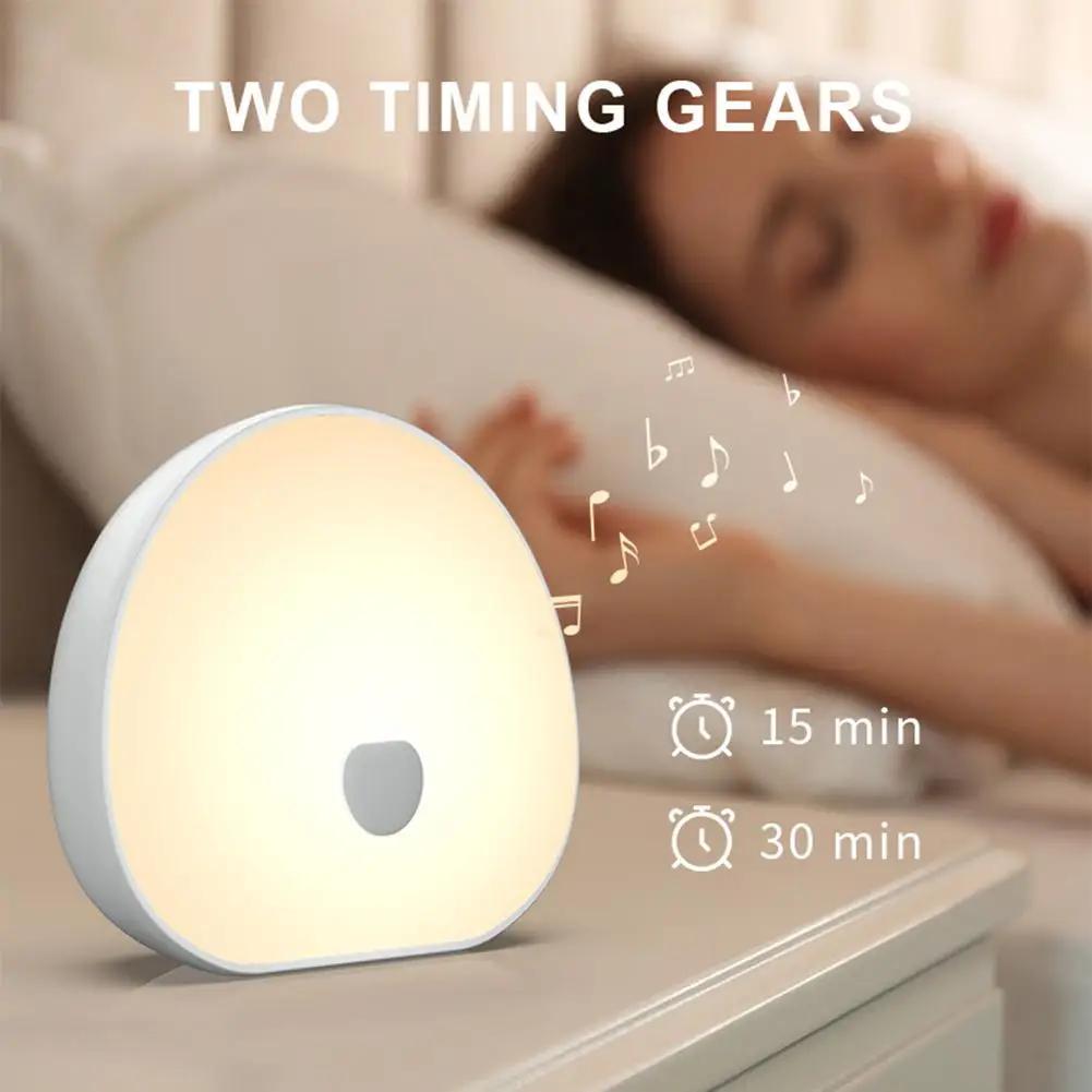 Machine à bruit blanc de sommeil rvb, 2 son apaisant, tactile, Rechargeable, veilleuse LED, Audio re