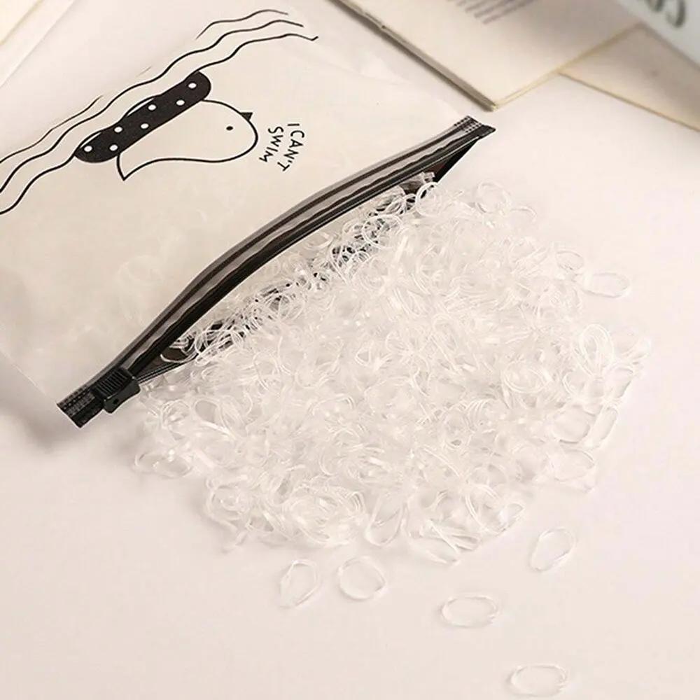 1000/2000 pièces couleur enfants élastique jetable noir Transparent haute élasticité aucun dommage a